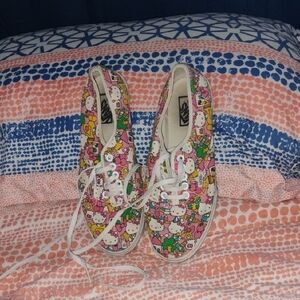 Hello Kitty Kids Sneakers - Pink and White vans shoes